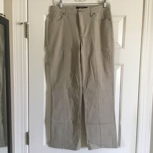 SIMON CHANG DENIM tan micro twill pant 10P